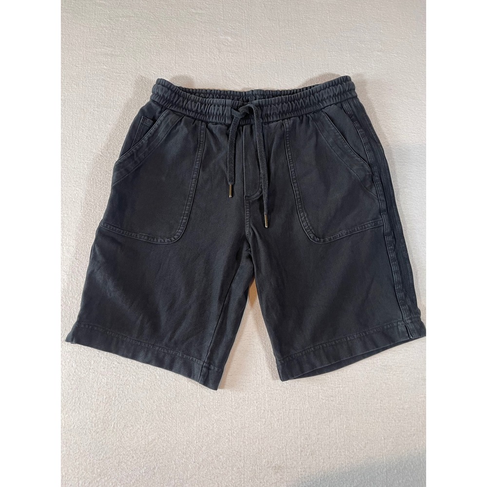 Athleta Farallon Bermuda Shorts Black Organic Cotton Twill Utility Women's 0
